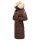 Marikoo Schneesternchen Damen Winterjacke Parka Mantel lang Kapuze B890 Dark Choco Größe XL - Gr. 42