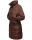 Navahoo Sinja Damen lange Winter Steppjacke Wintermantel B871 Schoko Größe  M - Gr. 38