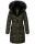 Navahoo Sinja Damen lange Winter Steppjacke Wintermantel B871 Olive Größe XXL - Gr. 44