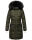 Navahoo Sinja Damen lange Winter Steppjacke Wintermantel B871 Olive Größe XXL - Gr. 44