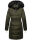 Navahoo Sinja Damen lange Winter Steppjacke Wintermantel B871 Olive Größe XXL - Gr. 44