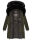 Navahoo Sinja Damen lange Winter Steppjacke Wintermantel B871 Olive Größe XXL - Gr. 44