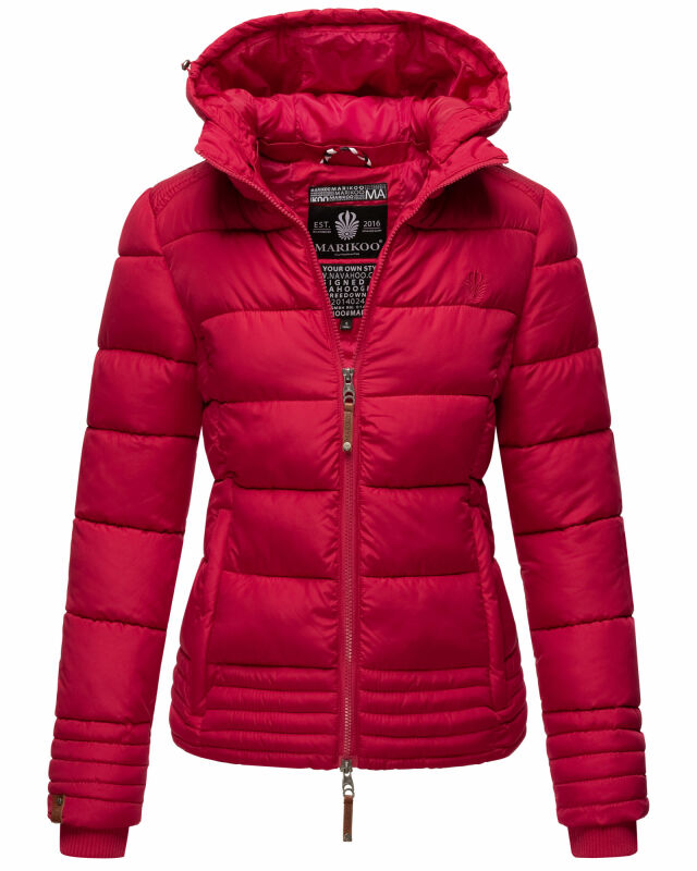 Marikoo Sole Designer Damen Winter Jacke Steppjacke B668 Fuchsia Größe XS - Gr. 34