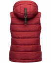 Marikoo Taisaa Damen Stepp Weste Übergangsjacke mit Stehkragen B866 Blood Red Größe S - Gr. 36