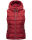 Marikoo Taisaa Damen Stepp Weste Übergangsjacke mit Stehkragen B866 Blood Red Größe S - Gr. 36