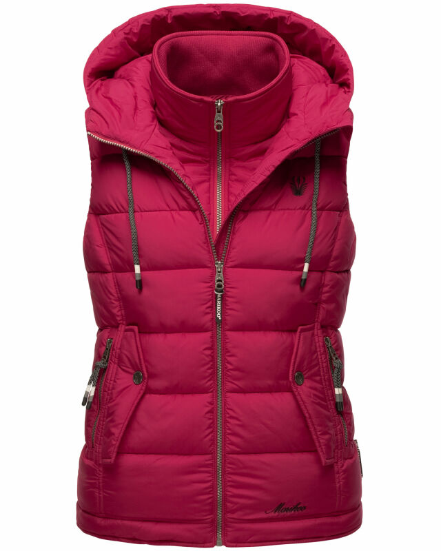 Marikoo Taisaa Damen Stepp Weste Übergangsjacke mit Stehkragen B866 Fuchsia Größe M - Gr. 38