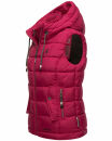 Marikoo Taisaa Damen Stepp Weste Übergangsjacke mit Stehkragen B866 Fuchsia Größe M - Gr. 38
