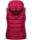 Marikoo Taisaa Damen Stepp Weste Übergangsjacke mit Stehkragen B866 Fuchsia Größe M - Gr. 38