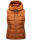 Marikoo Taisaa Damen Stepp Weste Übergangsjacke mit Stehkragen B866 Cinnamon Größe S - Gr. 36