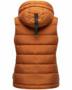 Marikoo Taisaa Damen Stepp Weste Übergangsjacke mit Stehkragen B866 Cinnamon Größe XXL - Gr. 44