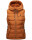 Marikoo Taisaa Damen Stepp Weste Übergangsjacke mit Stehkragen B866 Cinnamon Größe XXL - Gr. 44