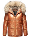 Navahoo Tikunaa Damen Winterjacke mit Kunstfellkragen B828 Cinnamon Größe M - Gr. 38