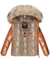 Navahoo Tikunaa Damen Winterjacke mit Kunstfellkragen B828 Cinnamon Größe M - Gr. 38