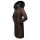 Navahoo Umay warme Damen Winter Jacke lang gesteppt mit Teddyfell B670 Dark Choco Größe S - Gr. 36