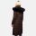 Navahoo Umay warme Damen Winter Jacke lang gesteppt mit Teddyfell B670 Dark Choco Größe M - Gr. 38
