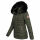 Navahoo Umay Princess Damen Winter Steppjacke mit Fellkragen 900 Olive Größe M - Gr. 38