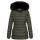 Navahoo Umay Princess Damen Winter Steppjacke mit Fellkragen 900 Olive Größe L - Gr. 40