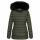 Navahoo Umay Princess Damen Winter Steppjacke mit Fellkragen 900 Olive Größe XL - Gr. 42