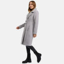 Navahoo Wooly Damen Trenchcoat Winter Mantel B661 Zink Grau Größe S - Gr. 36