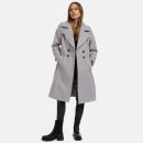Navahoo Wooly Damen Trenchcoat Winter Mantel B661 Zink Grau Größe S - Gr. 36