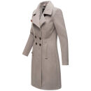 Navahoo Wooly Damen Trenchcoat Winter Mantel B661 Zink Grau Größe S - Gr. 36