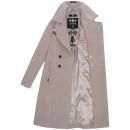 Navahoo Wooly Damen Trenchcoat Winter Mantel B661 Zink Grau Größe L - Gr. 40