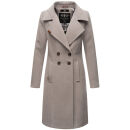 Navahoo Wooly Damen Trenchcoat Winter Mantel B661 Zink Grau Größe L - Gr. 40