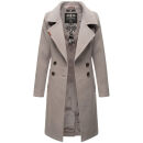 Navahoo Wooly Damen Trenchcoat Winter Mantel B661 Zink Grau Größe L - Gr. 40