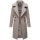 Navahoo Wooly Damen Trenchcoat Winter Mantel B661 Zink Grau Größe L - Gr. 40