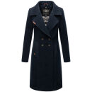 Navahoo Wooly Damen Trenchcoat Winter Mantel B661 Navy Größe S - Gr. 36