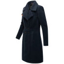 Navahoo Wooly Damen Trenchcoat Winter Mantel B661 Navy Größe S - Gr. 36