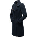 Navahoo Wooly Damen Trenchcoat Winter Mantel B661 Navy Größe S - Gr. 36