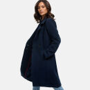 Navahoo Wooly Damen Trenchcoat Winter Mantel B661 Navy Größe L - Gr. 40