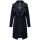 Navahoo Wooly Damen Trenchcoat Winter Mantel B661 Navy Größe L - Gr. 40