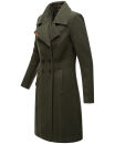 Navahoo Wooly Damen Trenchcoat Winter Mantel B661 Dunkelgrün Größe XS - Gr. 34