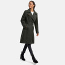 Navahoo Wooly Damen Trenchcoat Winter Mantel B661 Dunkelgrün Größe XL - Gr. 42