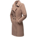 Navahoo Wooly Damen Trenchcoat Winter Mantel B661 Taupe Größe S - Gr. 36