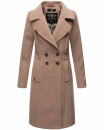 Navahoo Wooly Damen Trenchcoat Winter Mantel B661 Taupe...