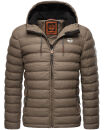 Stone Harbour Zaharoo wasserdichte Herren Regen Steppjacke B731 Stein Braun Größe S - Gr. S
