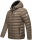 Stone Harbour Zaharoo wasserdichte Herren Regen Steppjacke B731 Stein Braun Größe L - Gr. L