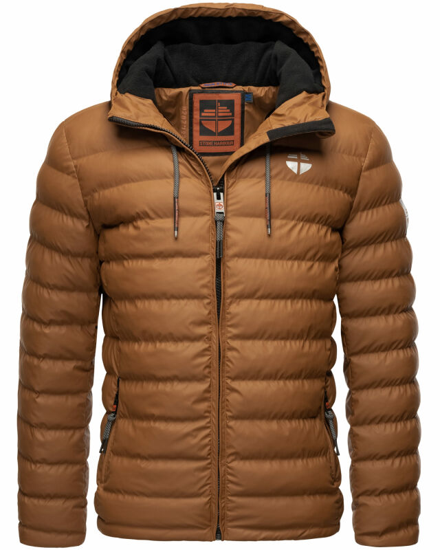 Stone Harbour Zaharoo wasserdichte Herren Regen Steppjacke B731 Tobacco Größe L - Gr. L