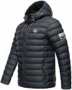 Stone Harbour Zaharoo wasserdichte Herren Regen Steppjacke B731 Stein Blau Größe S - Gr. S