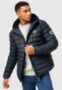 Stone Harbour Zaharoo wasserdichte Herren Regen Steppjacke B731 Stein Blau Größe S - Gr. S