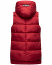 Marikoo Zarinaa Damen Steppweste Weste Übergangsweste mit Kapuze B898 Blood Red Größe S - Gr. 36