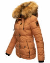 Navahoo Zoja Damen Winter Stepp Jacke Teddyfell Winterjacke B831 Cinnamon Größe S - Gr. 36