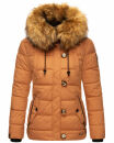 Navahoo Zoja Damen Winter Stepp Jacke Teddyfell Winterjacke B831 Cinnamon Größe M - Gr. 38