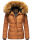 Navahoo Zoja Damen Winter Stepp Jacke Teddyfell Winterjacke B831 Cinnamon Größe M - Gr. 38