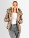 Navahoo Amayaa Damen Winterjacke B930 Taupe Größe L - Gr. 40