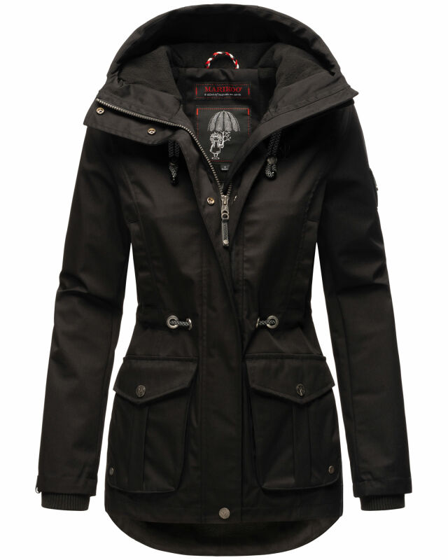 Marikoo Babetaa Princess Damen Winterjacke B931 Schwarz Größe XL - Gr. 42