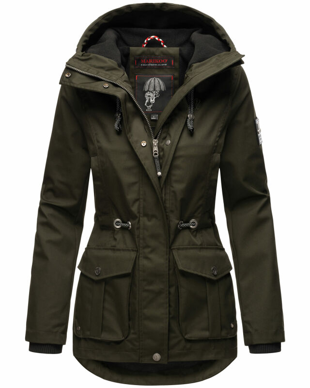 Marikoo Babetaa Princess Damen Winterjacke B931 Olive Größe XS - Gr. 34